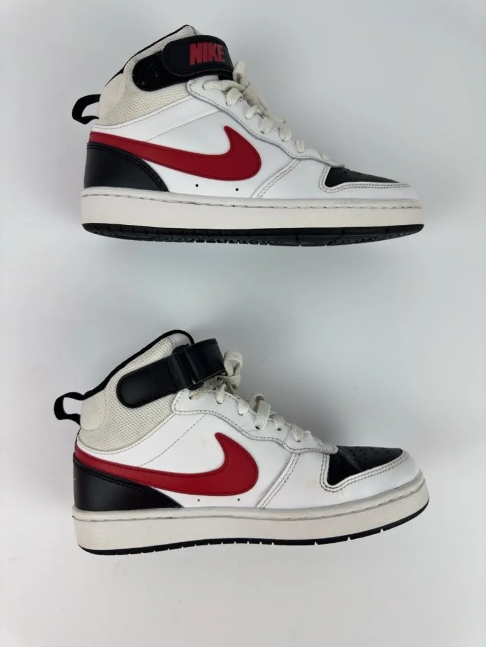 Nike Court Borough Mid 2;Boys Size 5Y White Athletic Shoes Sneakers CD7782-110